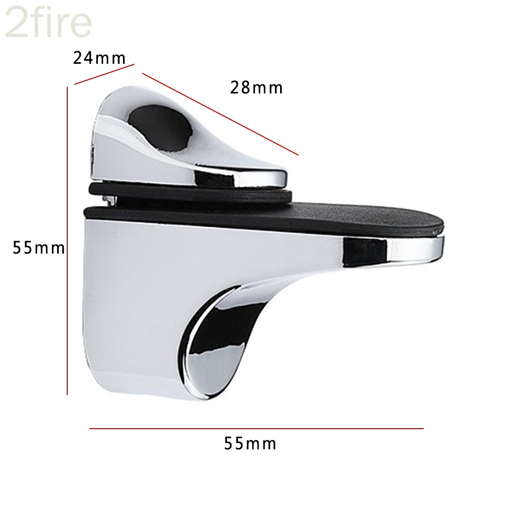 Set 2 kẹp kính gắn tường 3-20mm
