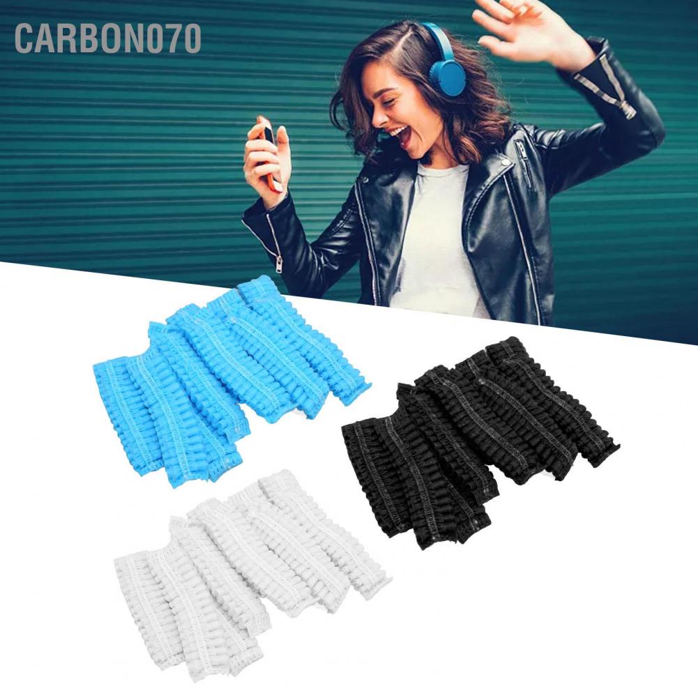 Carbon070 Carbon070 100 chiếc Bọc Earpad dùng một lần Tấm che tai nghe có thể kéo dài vệ sinh Tai cho hầu hết các loại