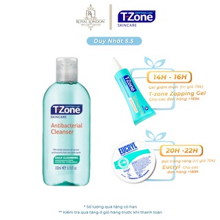 Nước Hoa Hồng Tinh Chất Tràm Trà T-zone Antibacterial Cleanser 200ml