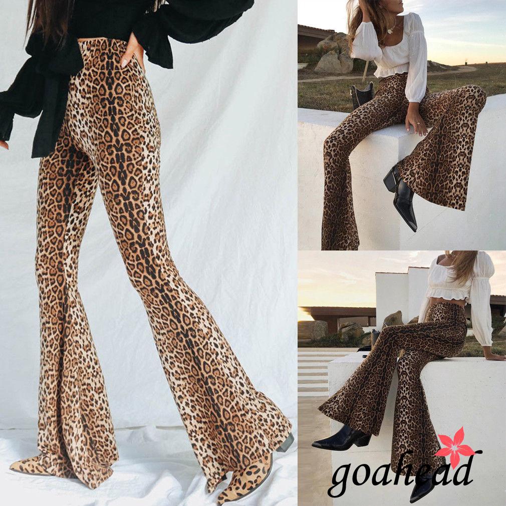 Quần legging nữ ống rộng họa tiết da báo thời trang | BigBuy360 - bigbuy360.vn