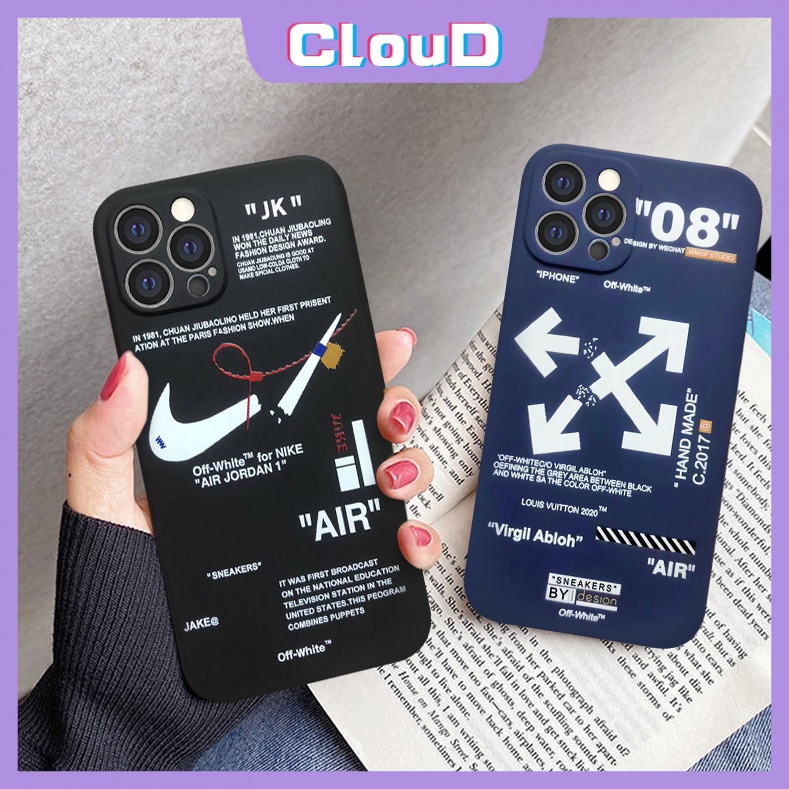 OFF-WHITE Ốp Điện Thoại Cạnh Mềm Chống Sốc Cho Xiaomi Mi 11 Lite 10T 10 Redmi 10 9A 9t 9 9c POCO M3 Pro X3 NFC Note10 10s 10pro 9 8