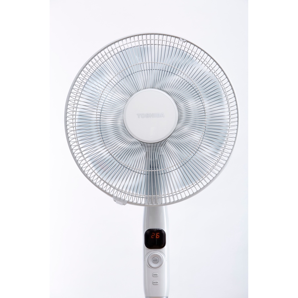 Quạt đứng Toshiba F-LSD10VN - Màu xám - Điều khiển từ xa - 9 cánh - DC inverter - Hàng chính hãng, bảo hành 12 tháng