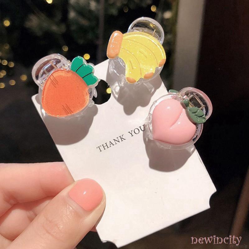 Kẹp tóc nữ hình trái cây bằng nhựa xinh xắn