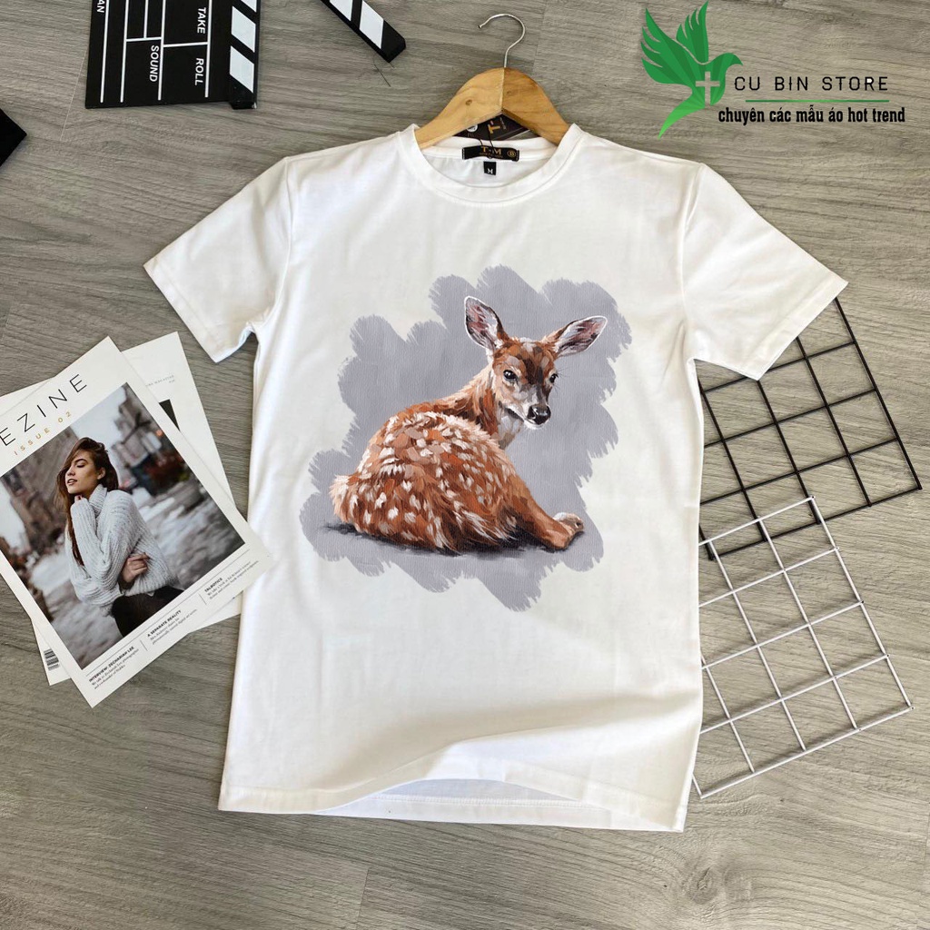 Áo thun nam nữ có hình con nai dễ thương vừa ra mắt - p156