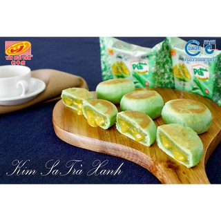 Bánh pía kim sa trà xanh tân huê viên