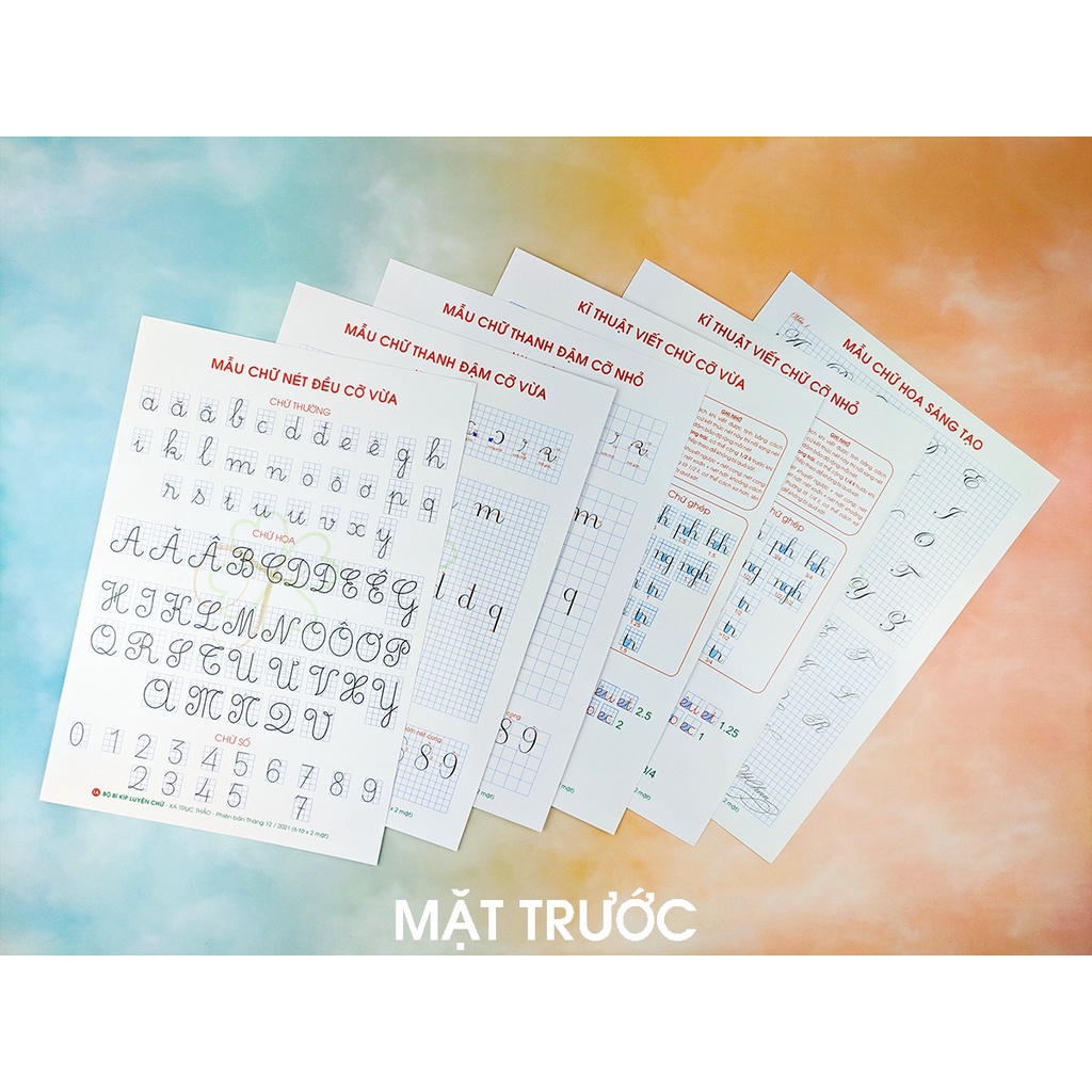 Bộ bí kíp luyện chữ đẹp Xa Trục Thảo