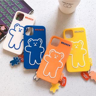 Ốp Điện Thoại Silicon Chống Sốc Hình Gấu Dễ Thương Cho Iphone X / XS / XR 11Pro / Max 12 / 7 / 8plus / SE