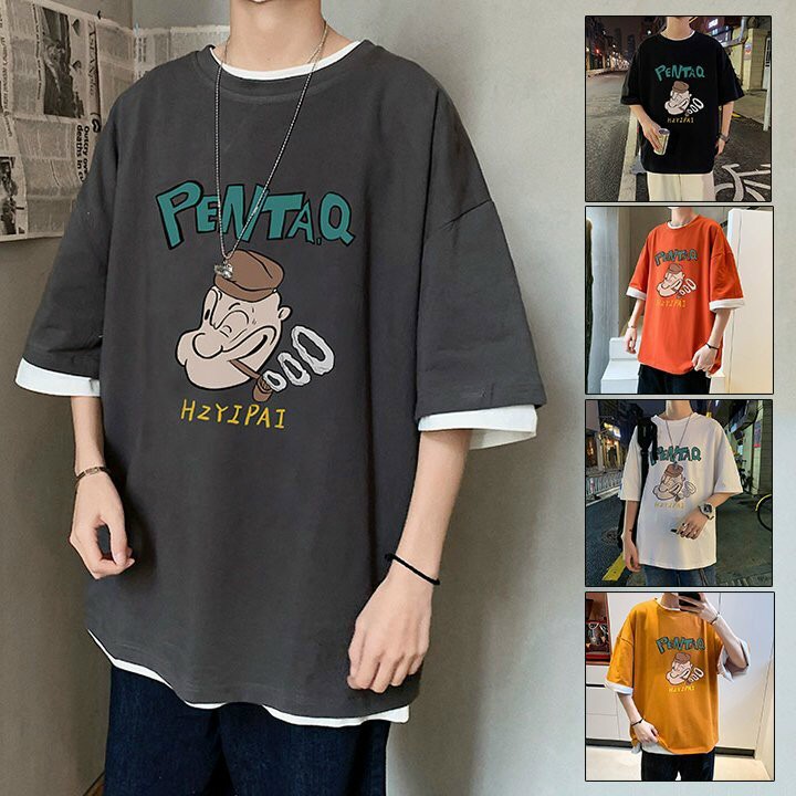 Áo thun tay lỡ unisex form rộng thấm hút mồ hôi thoáng mát TLFR1