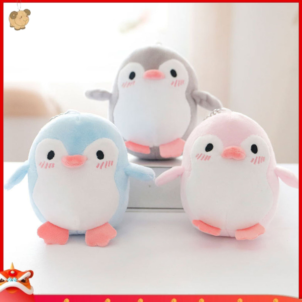 Móc Khóa Hình Chim Cánh Cụt Nhồi Bông Dễ Thương