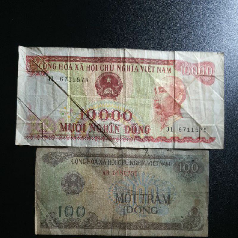 tiền Việt cổ . mua 1 tặng 1. tiền giấy vn. tiền việt xưa