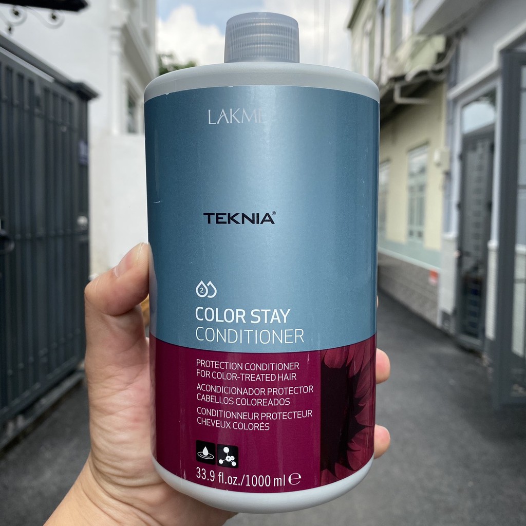 Dầu gội xả giữ màu tóc nhuộm Lakme Teknia Color Stay Free Sulfat Shampoo 1000ml x2  ( New 2019)