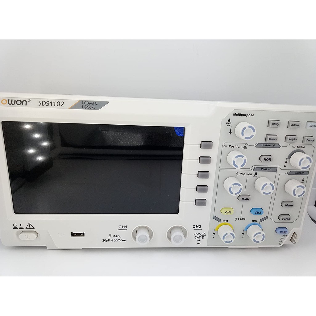 Máy hiện sóng Owon SDS1102 Oscilloscope Oscillometer Digital Storage Oscilloscope 2CH 100MHz 1GS/s 7-inch LCD Display