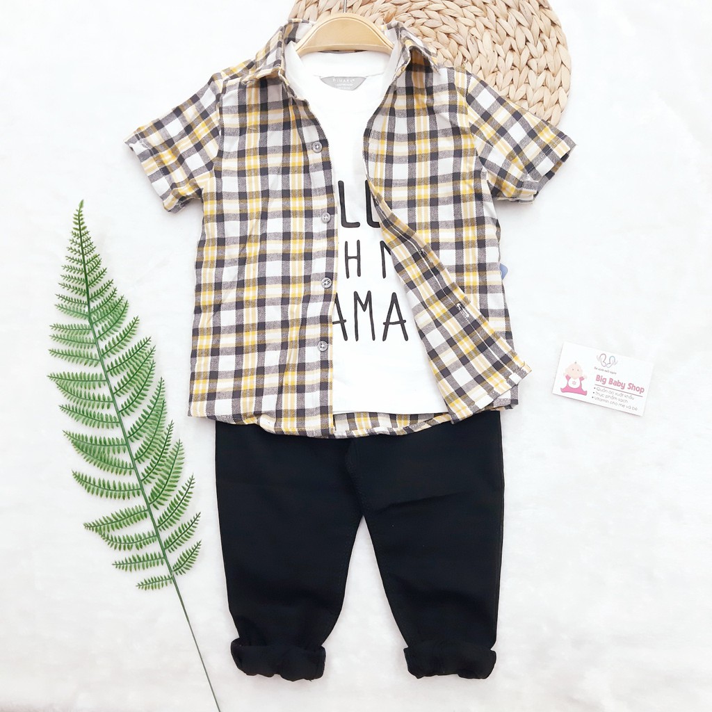 Áo sơ mi và áo thun Primark cho bé trai, chất vải mềm, đẹp * Size 9 tháng - 2 tuổi