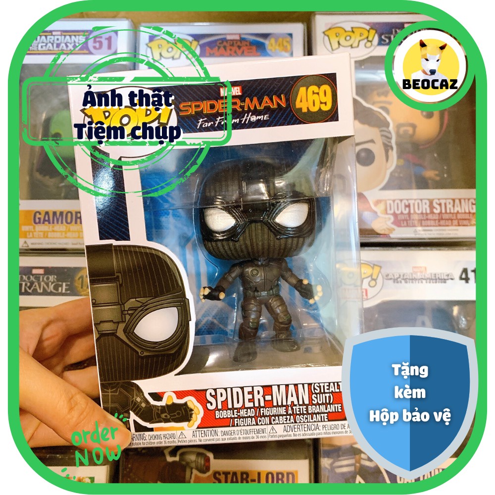 [Ship Hỏa Tốc] [Tặng Hộp Bảo Vệ] [Chính hãng] Mô hình Funko Pop Marvel Người Nhện xa nhà cải trang Spider Man No.469