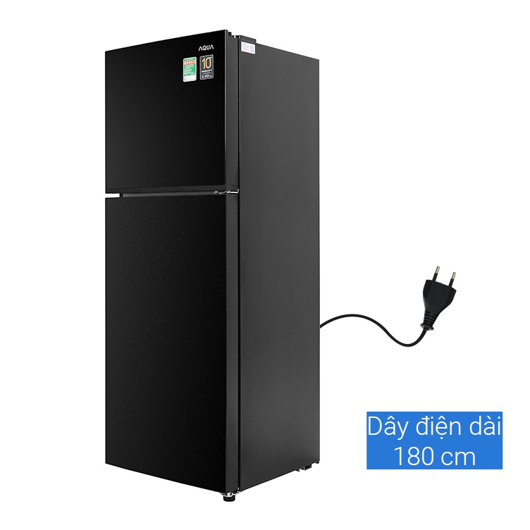 Tủ lạnh Aqua Inverter 211 lít AQR-T238FA(FB) - Khử mùi diệt khuẩn Nano Fresh Ag+, Ngăn đông mềm, Miễn phí giao hàng HCM.