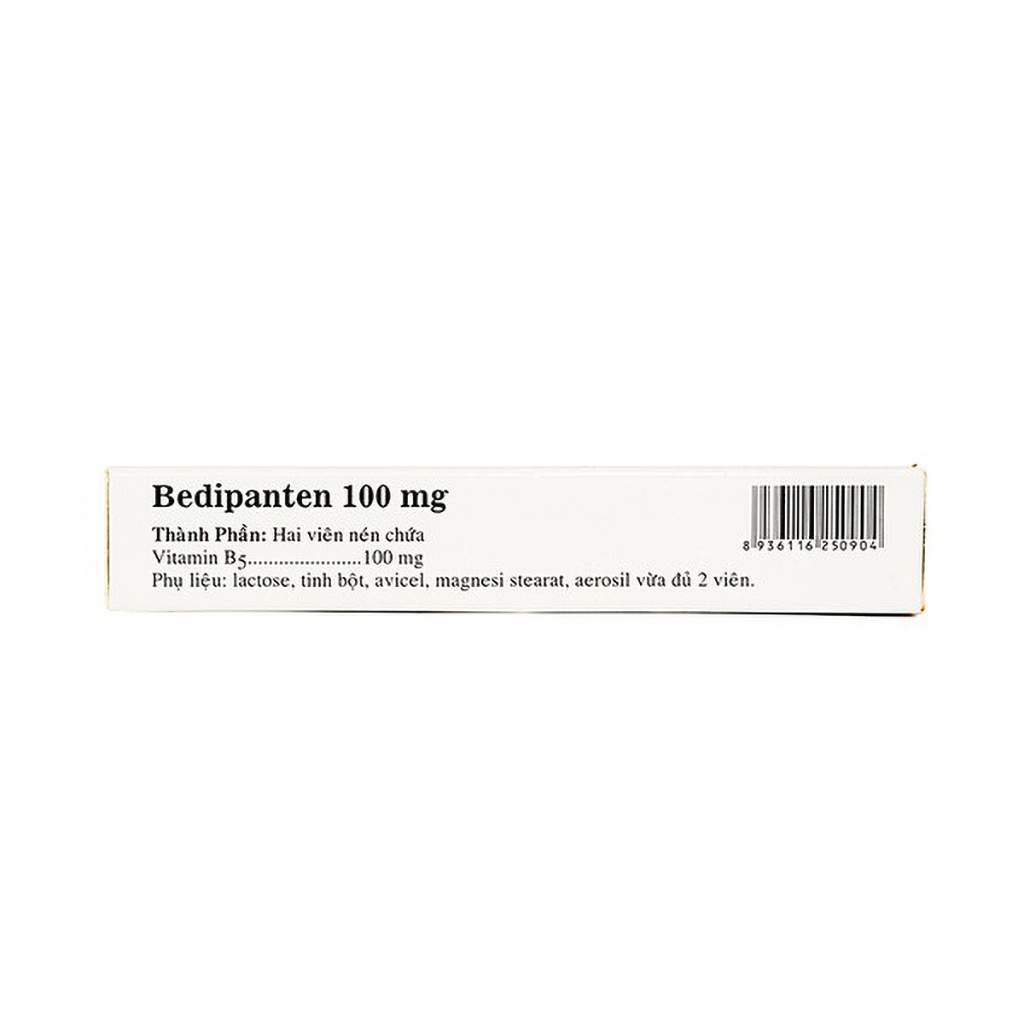 Viên uống, Viên ủ tóc BEDIPANTEN 100mg - Bổ sung vitamin B5, hỗ trợ giảm rụng tóc, giảm nhờn