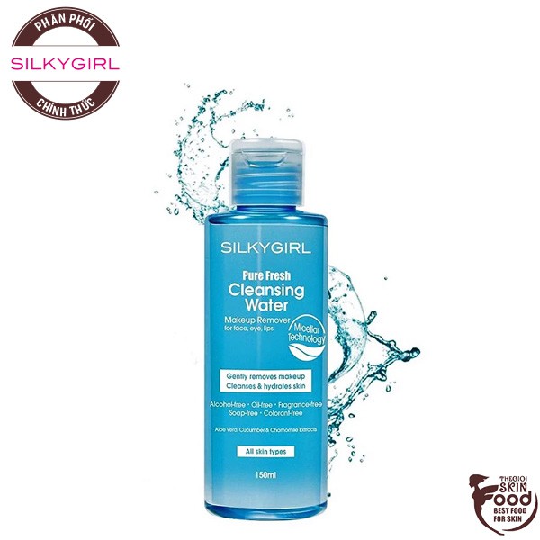 Nước Tẩy Trang Silkygirl Pure Fresh Cleansing Water Makeup Remover 150ml