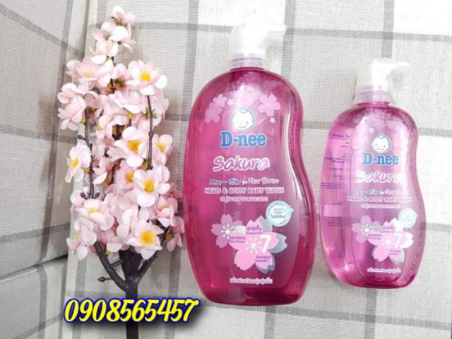 SỮA TẮM GỘI DNEE CHO BÉ SƠ SINH 800ml