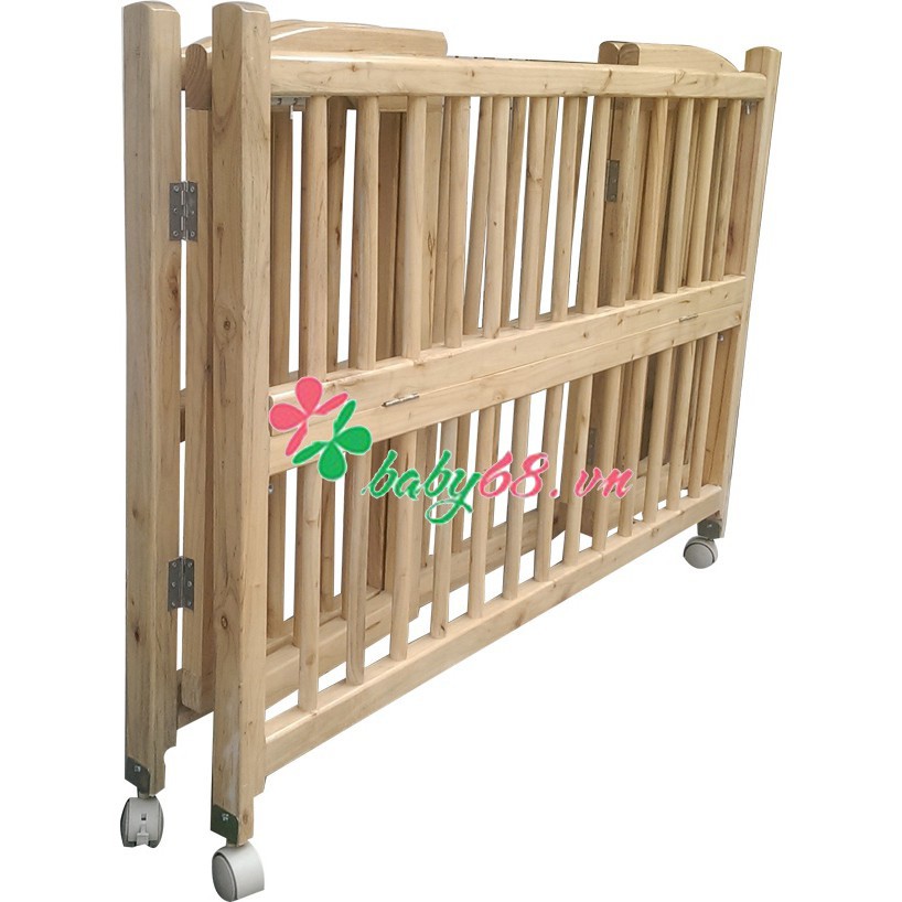 Cũi gỗ quế mộc 80x120cm (không bánh xe)