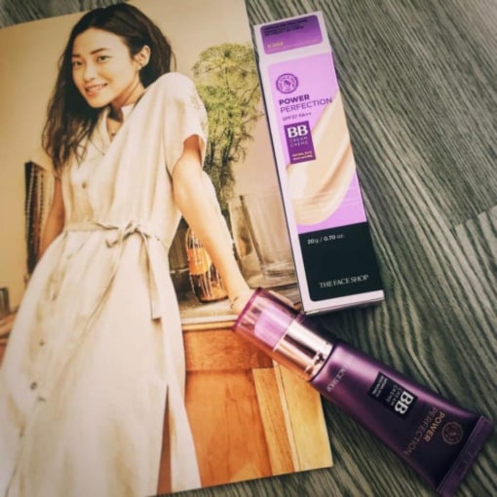 Kem nền đa năng The Face Shop BB Cream Face it Power Perfection BB tím TFS 20-40g mầu 201 và 203