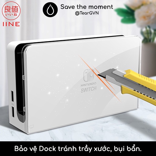 Ốp cứng trong suốt bảo vệ Dock (IINE) cho Switch Oled