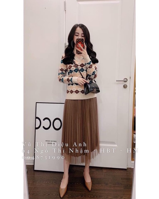 CHÂN VÁY LƯỚI DÁNG DÀI CẠP CHUN MS12010 (K1-2)