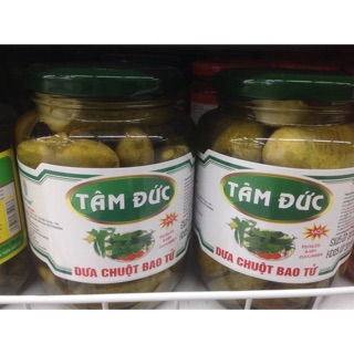 Dưa chuột bao tử không biến đổi gen đóng hộp