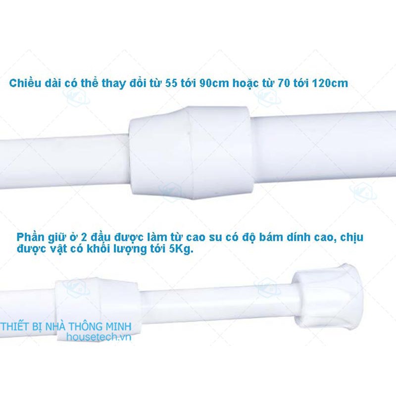 Thanh treo rèm nhà tắm đa năng Nhật Bản (30-200cm)