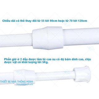 Thanh treo rèm nhà tắm đa năng Nhật BảnHT01 (30-200cm)