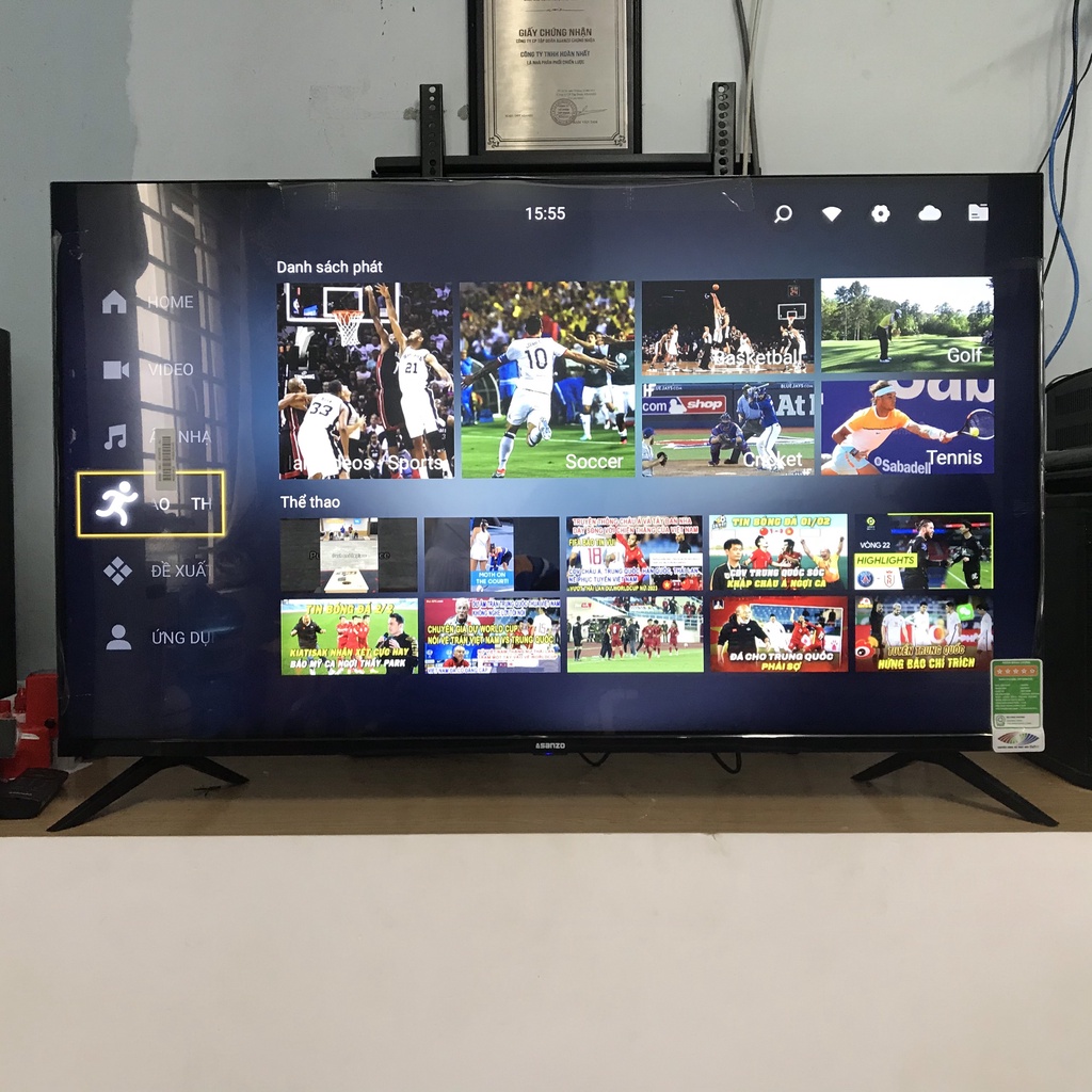 Smart Tivi 4K Islim Asanzo 43 Inch Model 43U72