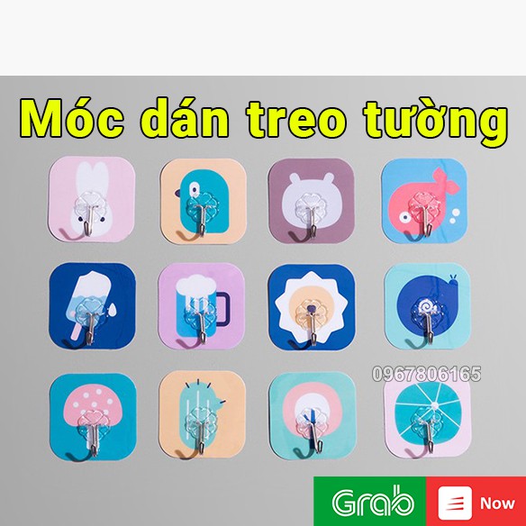 Móc dán treo tường siêu dính, chịu lực tốt hình dáng ngộ nghĩnh