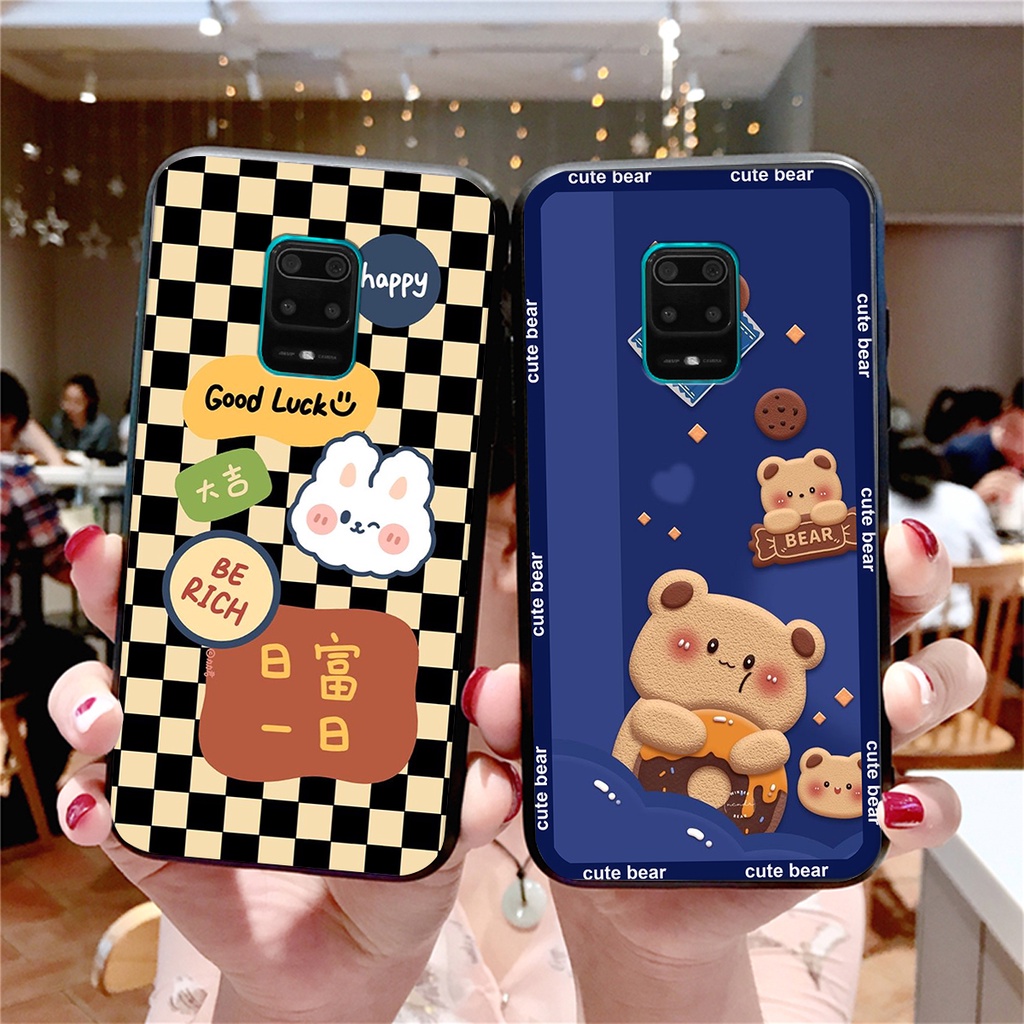 Ốp lưng Xiaomi REDMI NOTE 9S / NOTE 9 PRO in hình 3D GẤU cute be@r, soda, happy day cực hot ,thời thượng