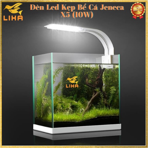 Đèn Led Kẹp Bể Cá Jeneca X5 (10W) Cho Bể 20-30cm - Đèn Led Kẹp Thành Bể