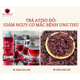 Trà và Mứt Hibiscus/Atiso đỏ [COMBO GIẢM GIÁ] cực đã