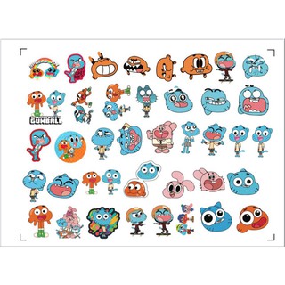 Sticker Gumball chống nước cao cấp bền đẹp phong cách Gumball Dán điện thoại, laptop, vali, mũ bảo hiểm