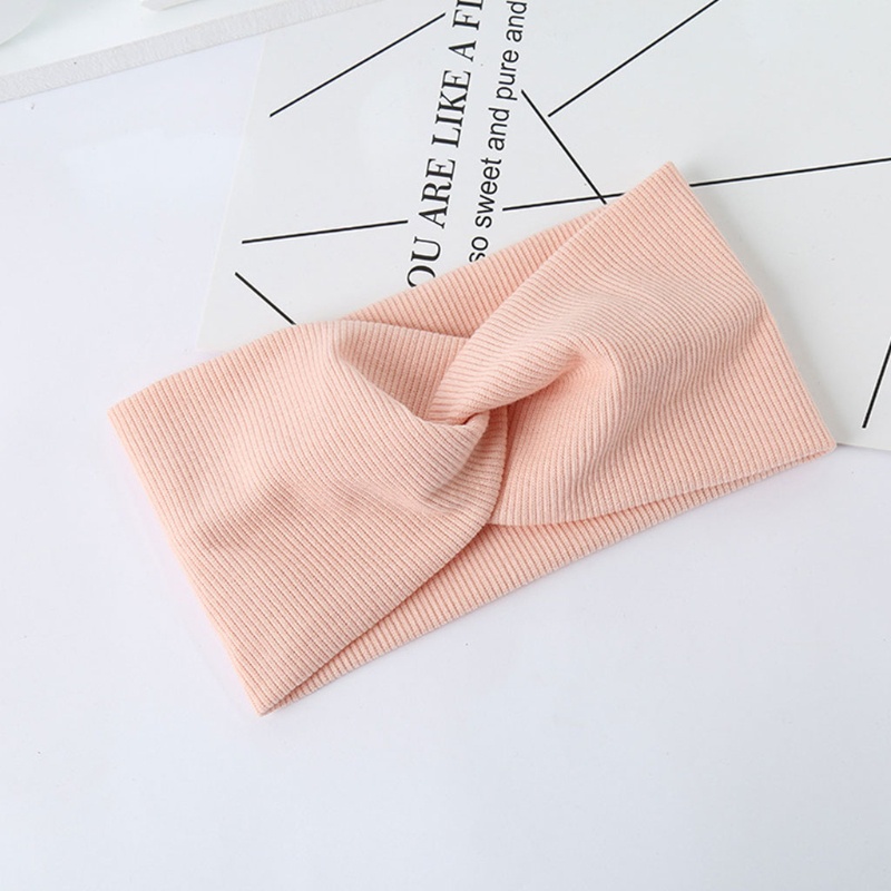 Băng Đô Vải Dệt Kim Co Giãn Thắt Nút Phong Cách Thể Thao Cho Nữ