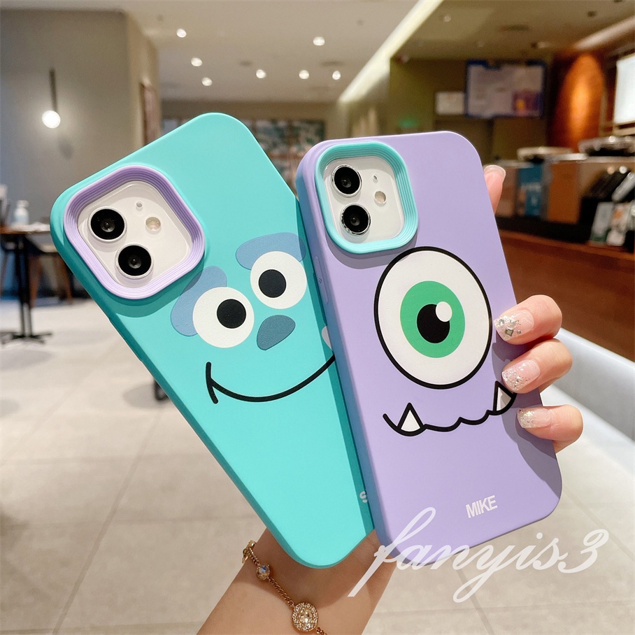 Ốp Điện Thoại Silicone Dẻo In Hình Quái Vật Nhỏ 3 Trong 1 Cho For iPhone 13 12 11 Pro Max X XR Xs Max 7 8 Plus SE 2020