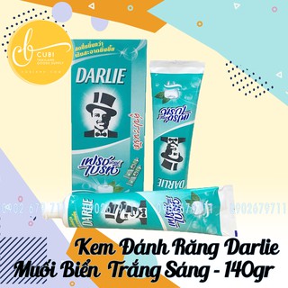 [Hộp 2 Tuýp] Kem Đánh Răng Darlie Muối Biển Ông Tây Đen Thái Lan - 140gr