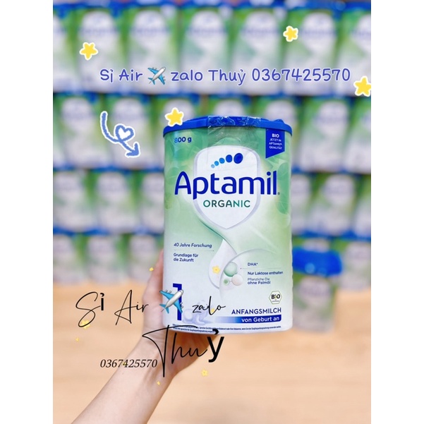 (Air ✈️ đủ bill) Sữa Aptamil Organic hộp 800g của Đức