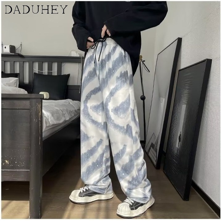 DaDuHey 2022 Autumn Tide Camouflage Cargo Pants Men 'S Oversize American High Street Hip Hop Wide Leg Straight Casual Pants