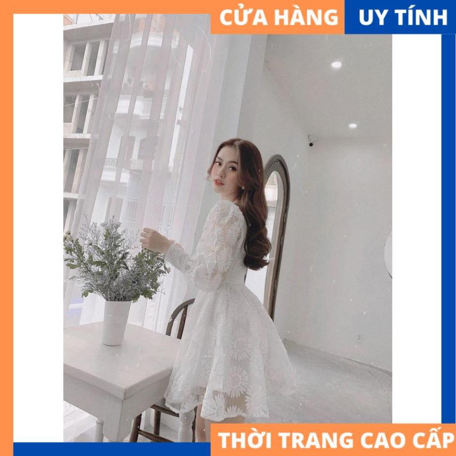 Đầm dự tiệc ren trắng dáng xòe cực hot - Maya dress [HÀNG CAO CẤP] | BigBuy360 - bigbuy360.vn