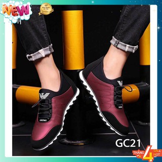 Giày Thể Thao Cá Tính Tăng Chiều Cao GC21- Màu Đỏ Mận