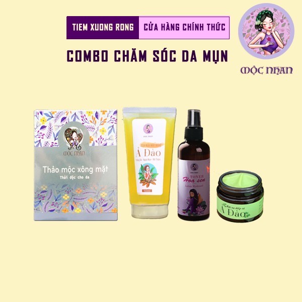 Xông mặt thảo dược sáng da MỘC NHAN, giảm mụn 15 loại thảo dược xông mặt thải độc, thông thoáng da (hộp 16-18 lần xông) | BigBuy360 - bigbuy360.vn