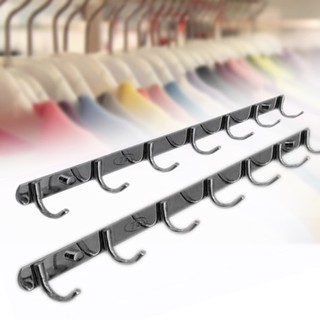 Móc treo quần áo 8 móc inox 201 - móc la bằng