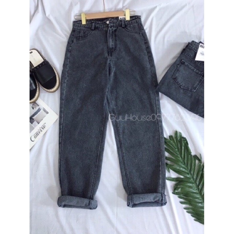 Quần baggy ống nhỏ màu xám 080