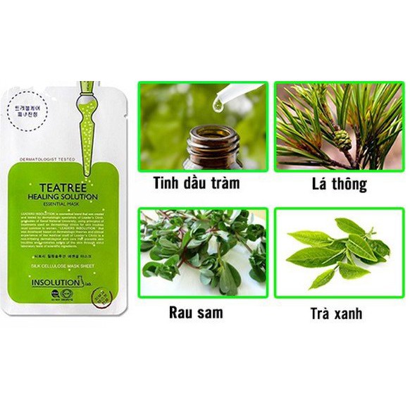 Mặt nạ chứa tinh chất trà xanh ngăn ngừa mụn Mediheal Teatree Care Solution Essential Mask EX. 24ml