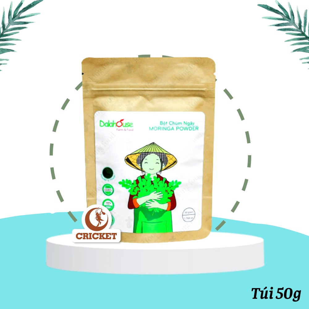 Bột chùm ngây Dalahouse nguyên chất 100%, hỗ trợ suy dinh dưỡng - Túi 50g