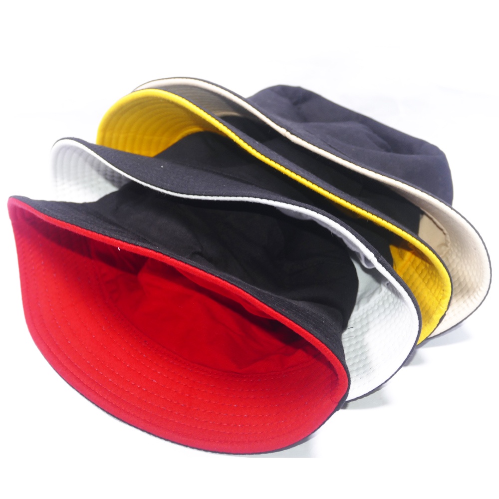 Nón tai bèo bucket trơn 2 mặt chất liệu Cotton thoáng mát thích hợp cho nam nữ