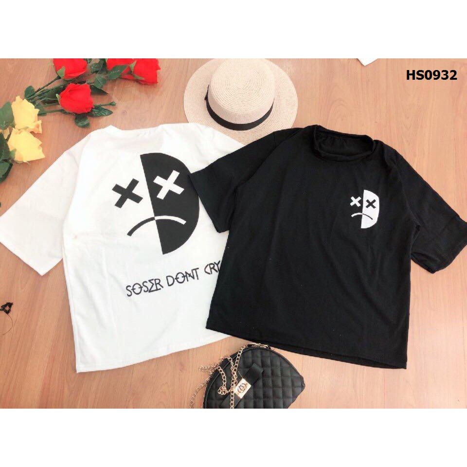 Áo phông cộc tay mặt mếu CHU2312