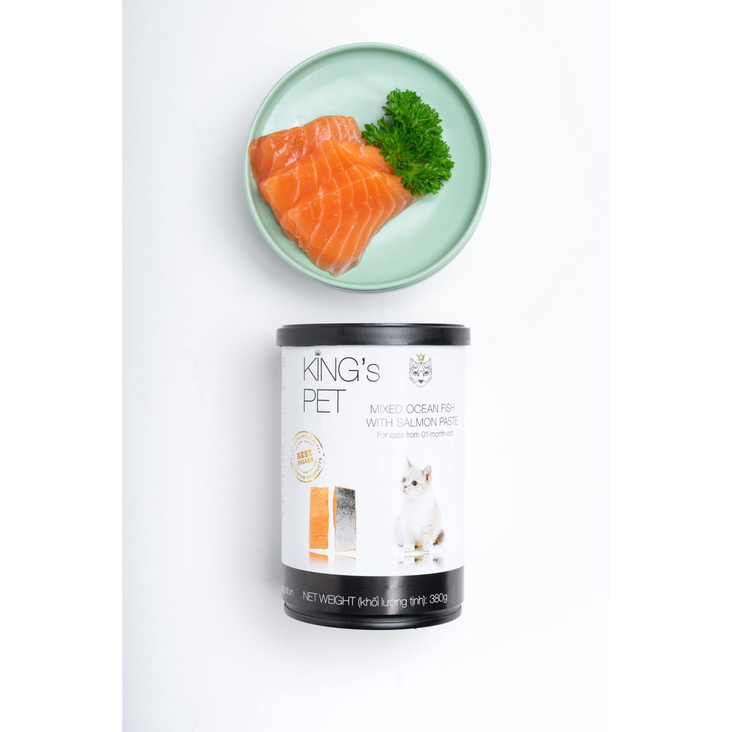 PATE KING'S PET CHO CHÓ MÈO - LON 380G